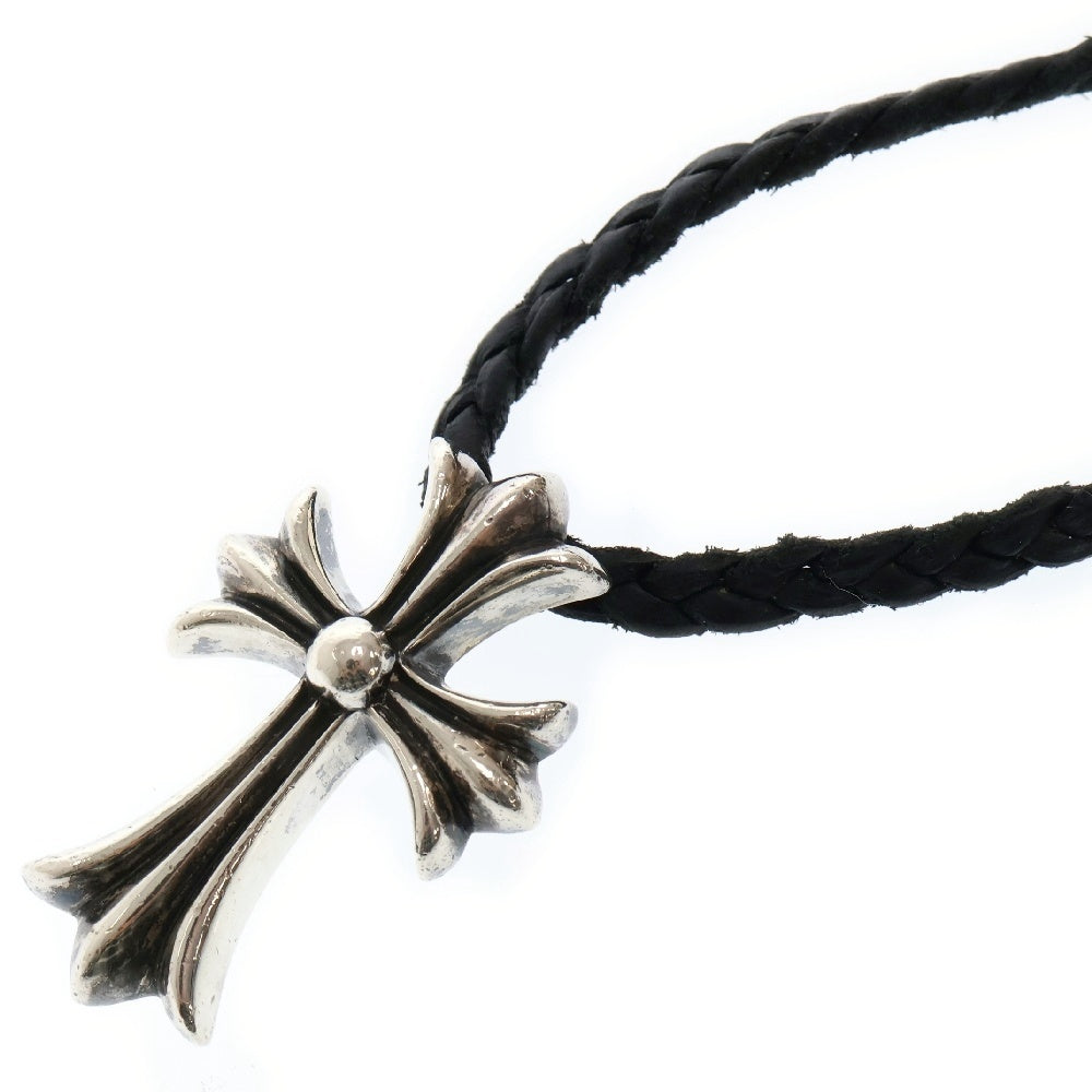 CHROME HEARTS(クロムハーツ) CH CRS SMLスモールCHクロス BC ボロチップブレイド ネックレス シルバー BCA220