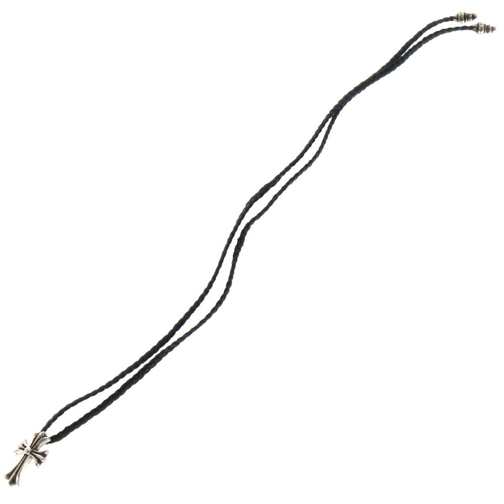 CHROME HEARTS(クロムハーツ) CH CRS SMLスモールCHクロス BC ボロチップブレイド ネックレス シルバー BCA220