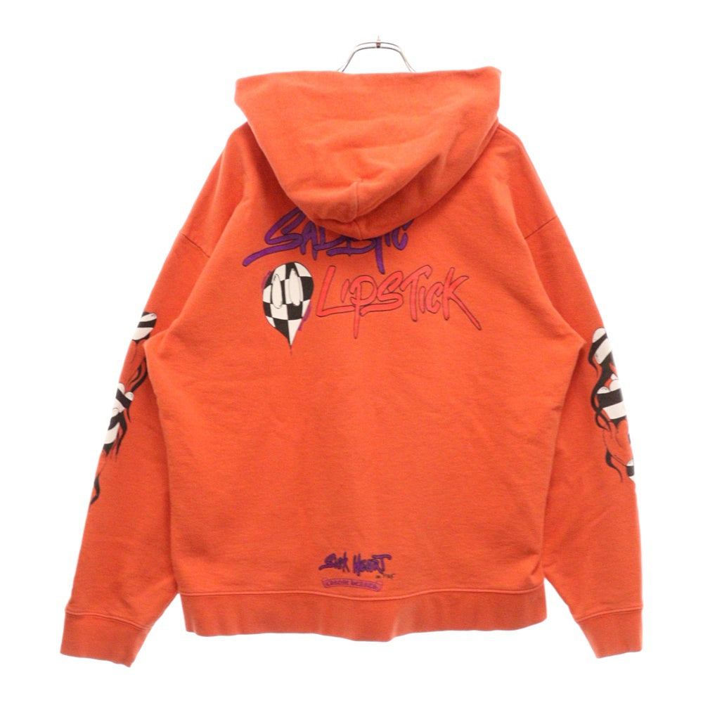 CHROME HEARTS(クロムハーツ) SWTSHRT PPO U HD PLVR MATTY RED MATTY BOY マッティボーイチョンパープリテンスプルオーバーフーディ パーカー レッド