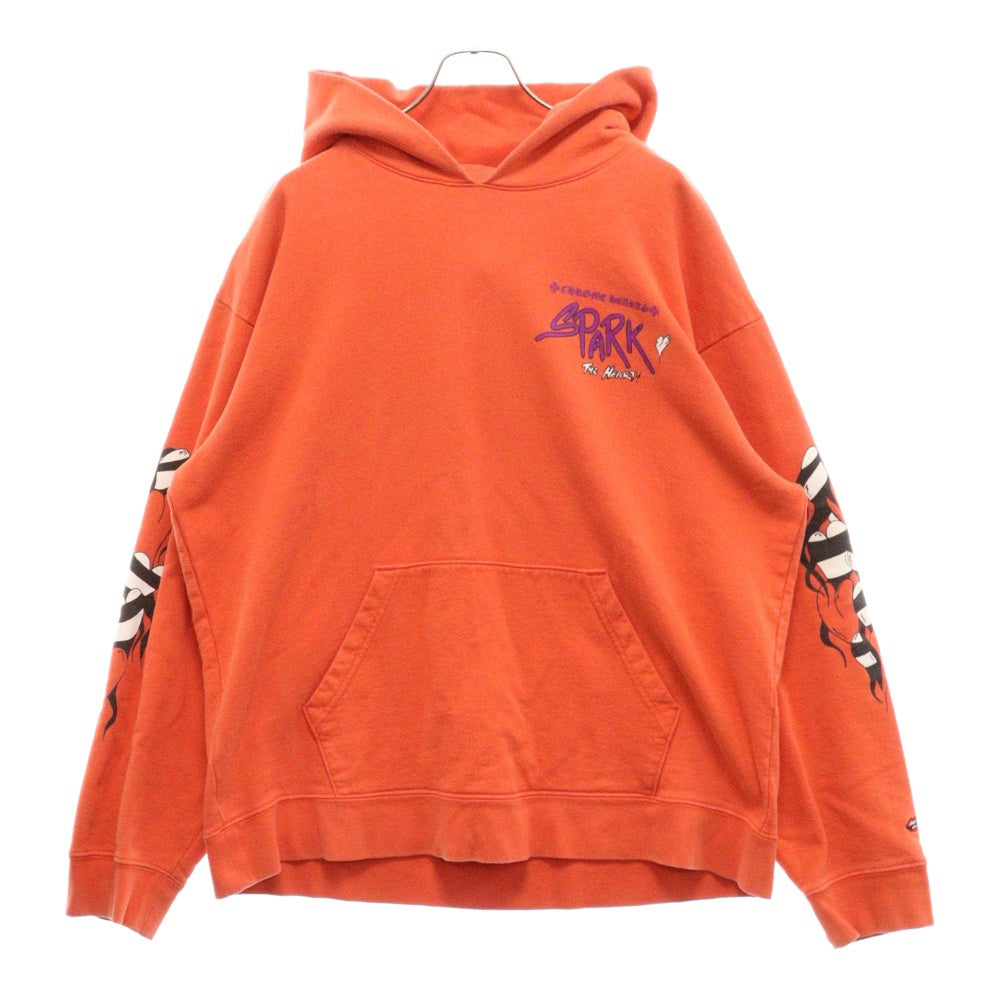 CHROME HEARTS(クロムハーツ) SWTSHRT PPO U HD PLVR MATTY RED MATTY BOY マッティボーイチョンパープリテンスプルオーバーフーディ パーカー レッド