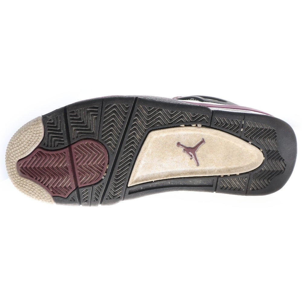 NIKE(ナイキ) ×Paris Saint Germain AIR JORDAN 4 RETRO CZ5624-100 パリサンジェルマン エアジョーダン レトロ ローカットスニーカー ホワイト/パープル US8/26.0cm