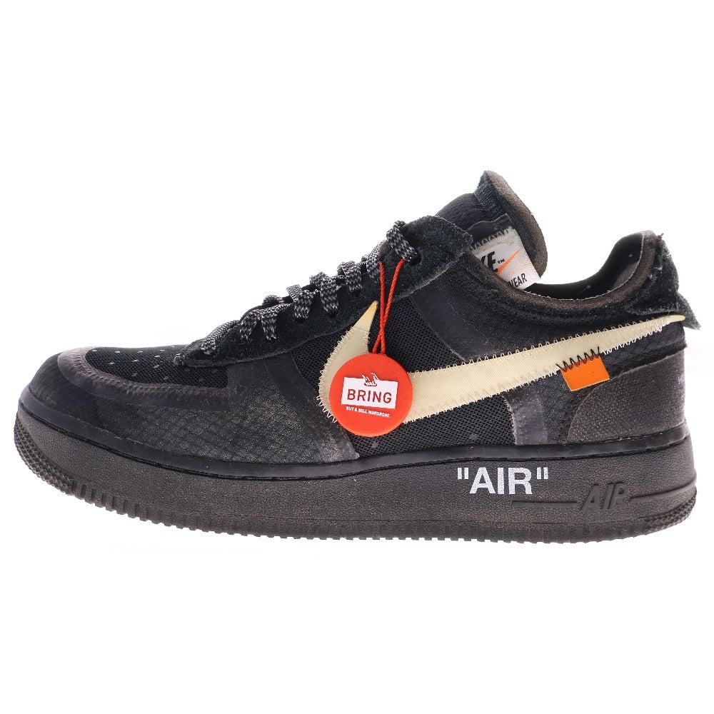 NIKE(ナイキ) ×OFF-WHITE THE 10 AIR FORCE 1 LOW AO4606-001 オフホワイト エアフォース1 ローカットスニーカー ブラック US7.5/25.5cm