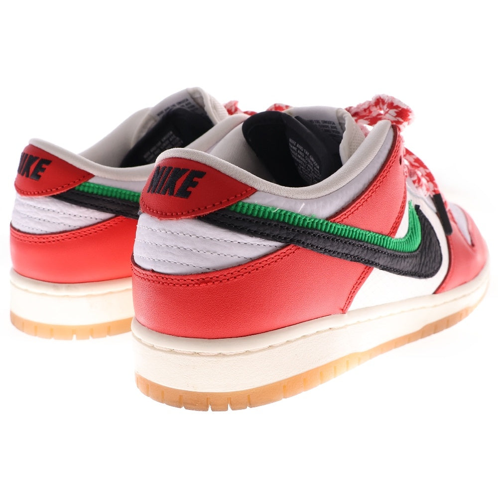 NIKE SB(ナイキエスビー) ×Frame Skate DUNK LOW PRO QS Habibi CT2550-600 フレイムスケート ダンク ハビビ ローカットスニーカー ホワイト/レッド US8/26.0cm