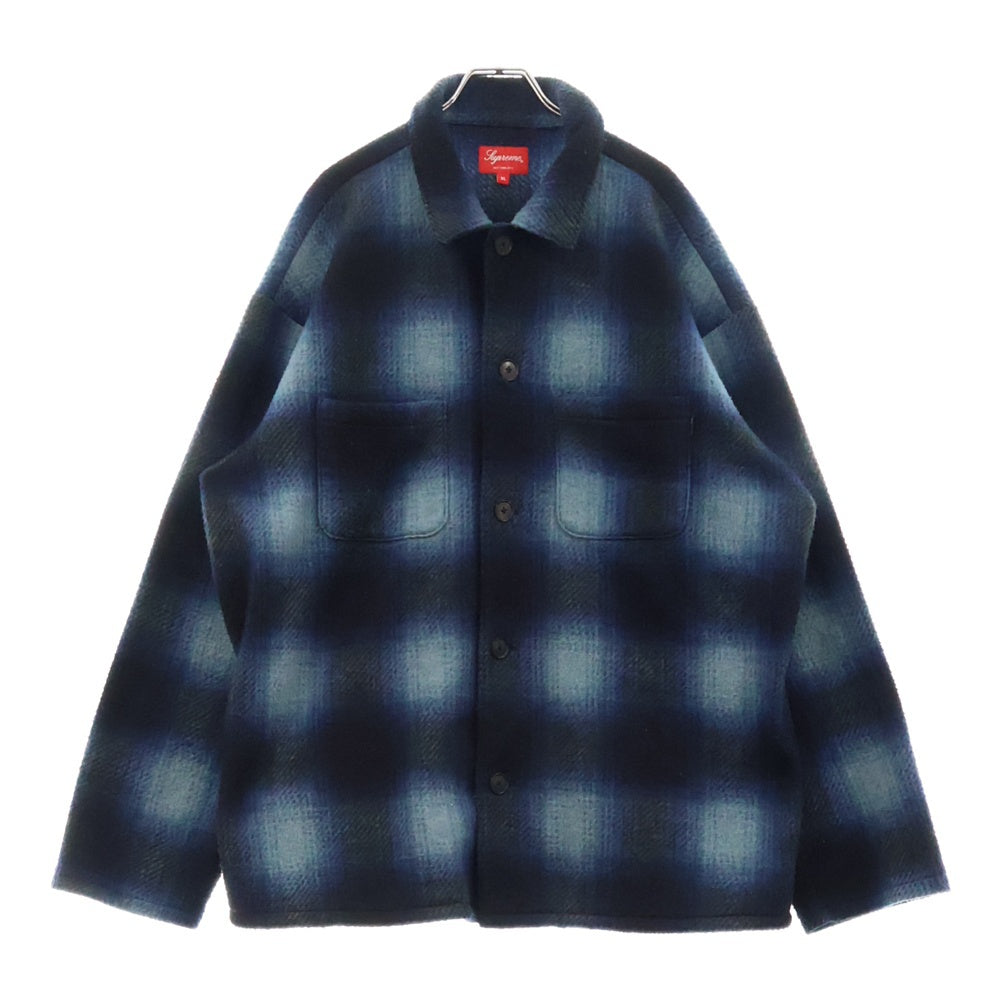 SUPREME(シュプリーム) 20AW Shadow Plaid Fleece Shirt シャドウプレイドフリースシャツ ブルー