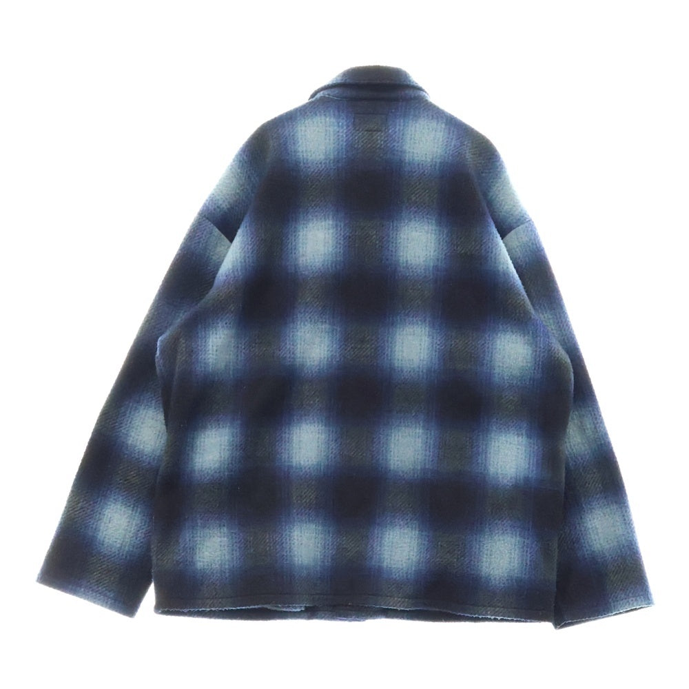 SUPREME(シュプリーム) 20AW Shadow Plaid Fleece Shirt シャドウプレイドフリースシャツ ブルー