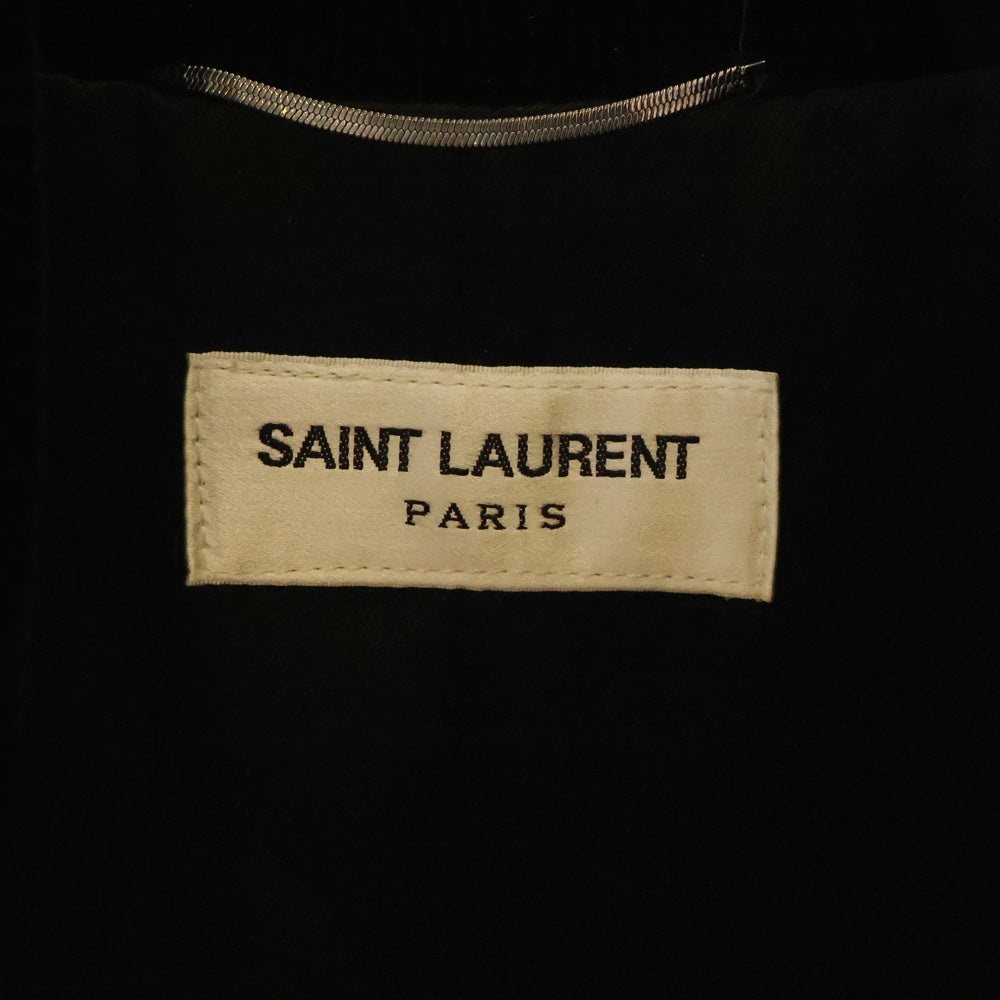 SAINT LAURENT PARIS(サンローランパリ) 22AW TEDDY JACKET DARK FOREST ダークフォレスト テディカレッジブルゾン 711490 Y615W グリーン