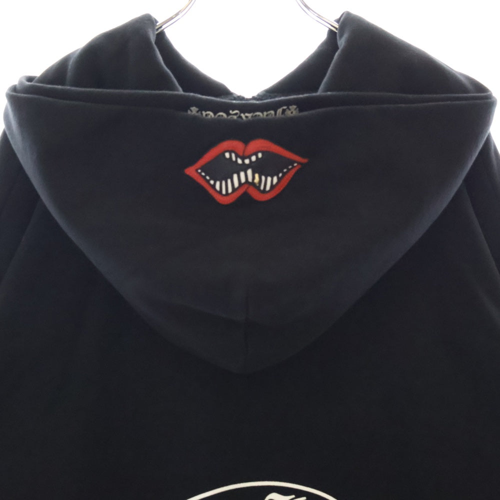 CHROME HEARTS(クロムハーツ) PPO FXXK U DBL CHOMPER HD PLVR MATTY BOY バックプリント チョンパー ダブルフーディー プルオーバーパーカー ブラック