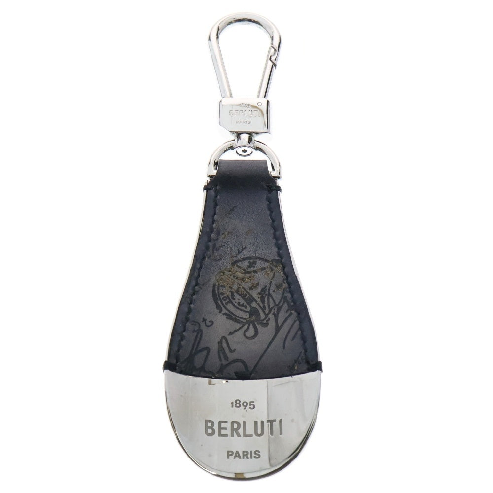 Berluti(ベルルッティ) フルスクリットレザー シューホーンキーリング 小物 シルバー