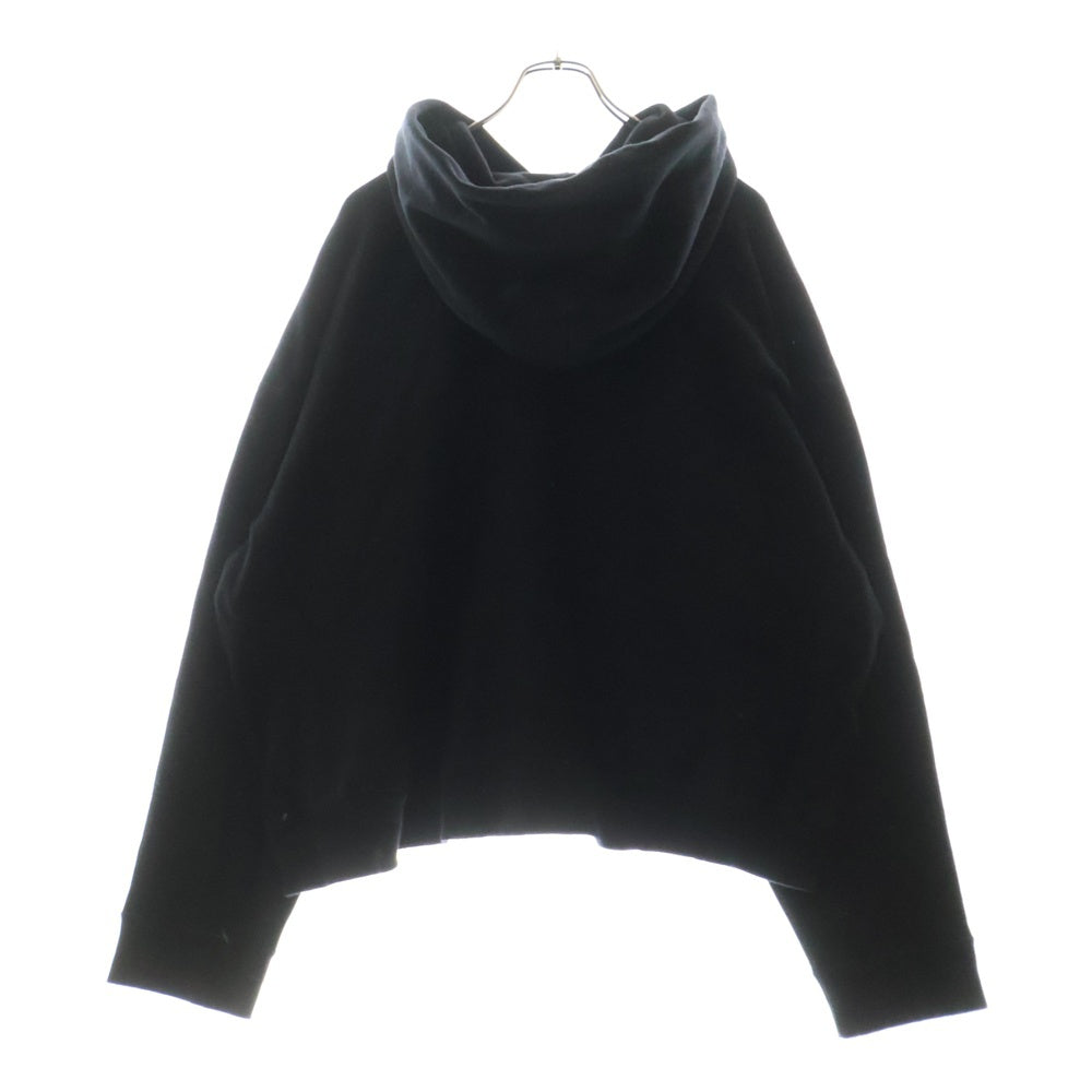 READY MADE(レディメイド) 24AW BIG HOODIE LOGO RE-CO-BK-00-00-285 ロゴ刺繍フーディ プルオーバースウェットパーカー ブラック