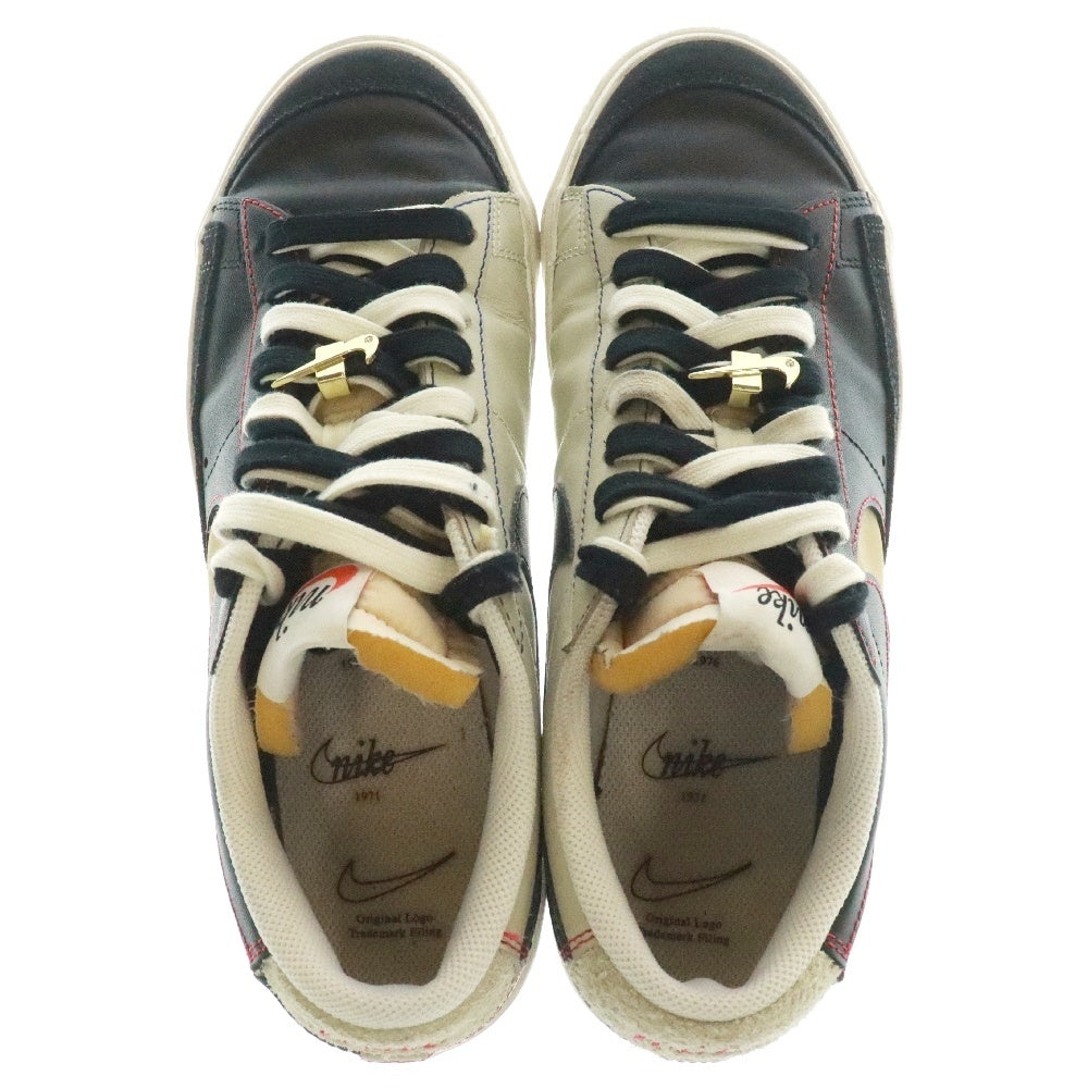 NIKE(ナイキ) BLAZER LOW 77 BLACK NATURAL REMOVALE SWOOSH ブレザーロー77 ブラック ナチュラル リムーバブル スウォッシュ ローカットスニーカー DH4370-001 US8.5/26.5cm