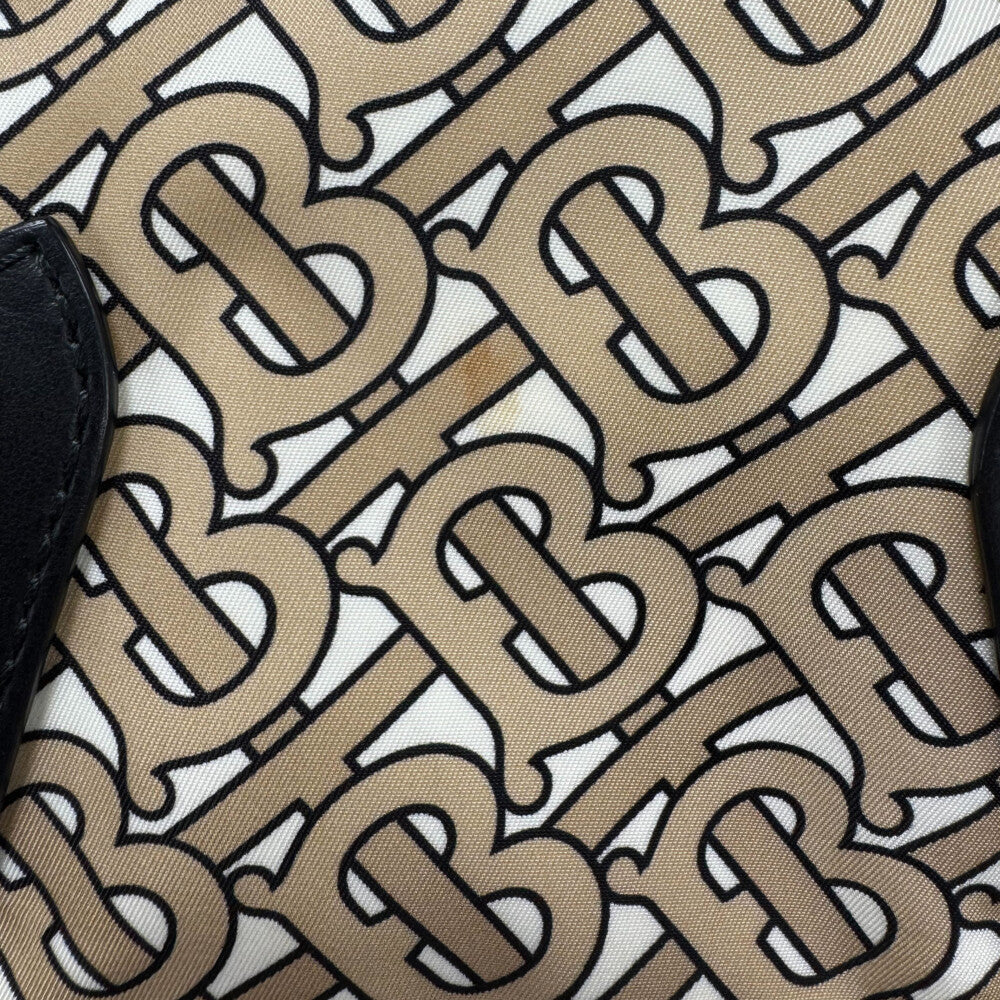 BURBERRY(バーバリー) モノグラム TBロゴ 総柄 ナイロン バックパック リュックサック ベージュ 8011638
