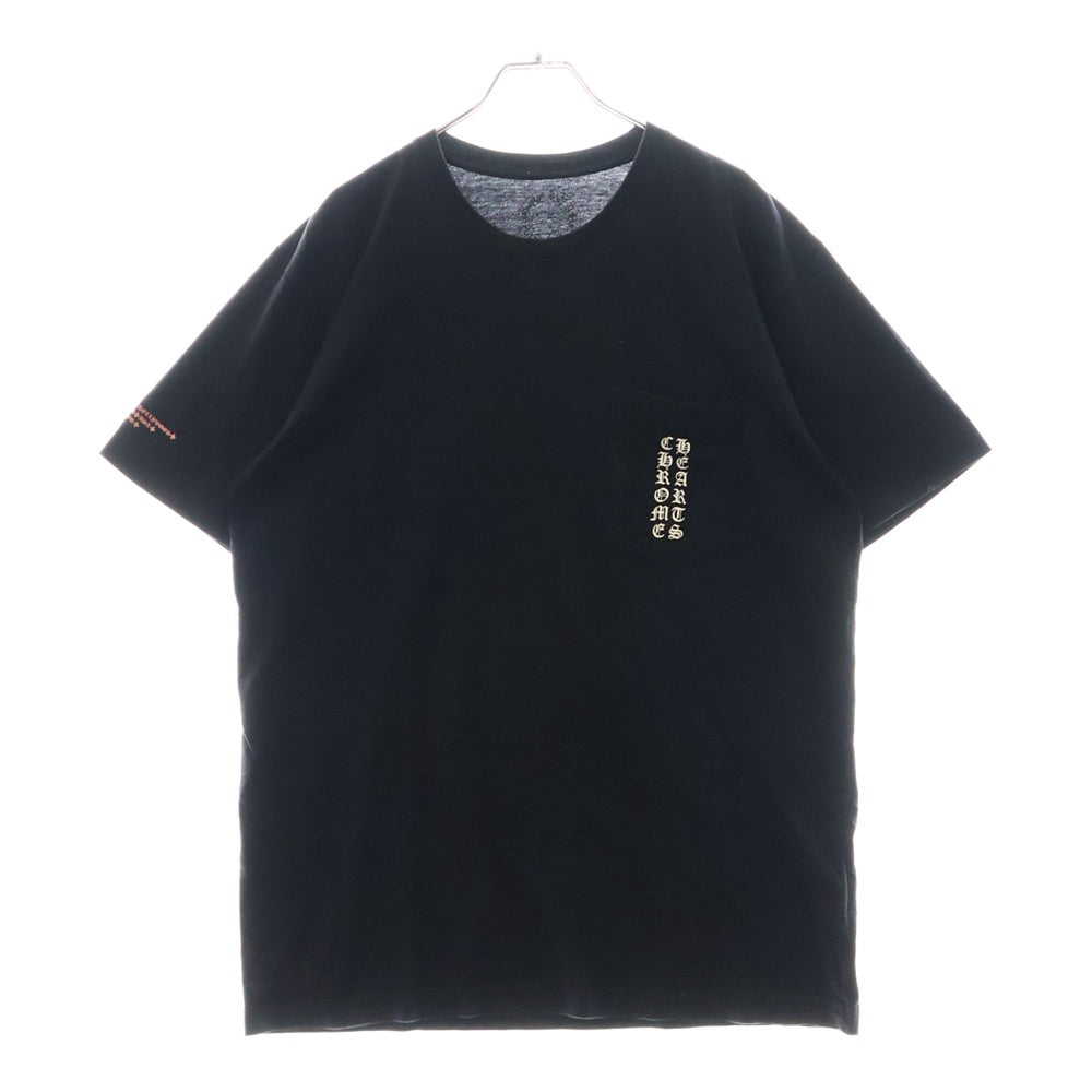 CHROME HEARTS(クロムハーツ) Pink Logo Tee ネオンピンク ロゴ 半袖Tシャツ ブラック/ピンク