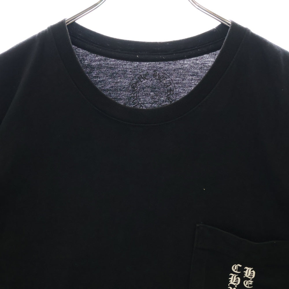 CHROME HEARTS(クロムハーツ) Pink Logo Tee ネオンピンク ロゴ 半袖Tシャツ ブラック/ピンク