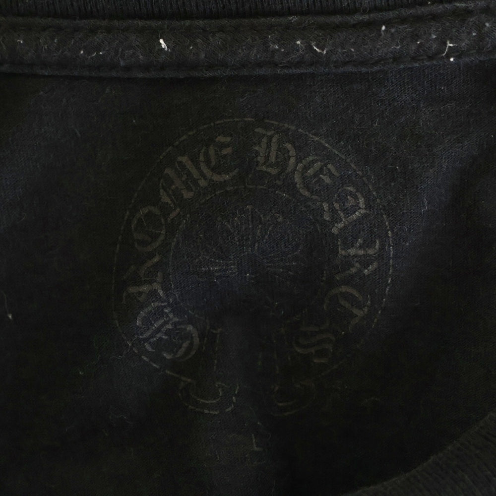 CHROME HEARTS(クロムハーツ) Pink Logo Tee ネオンピンク ロゴ 半袖Tシャツ ブラック/ピンク