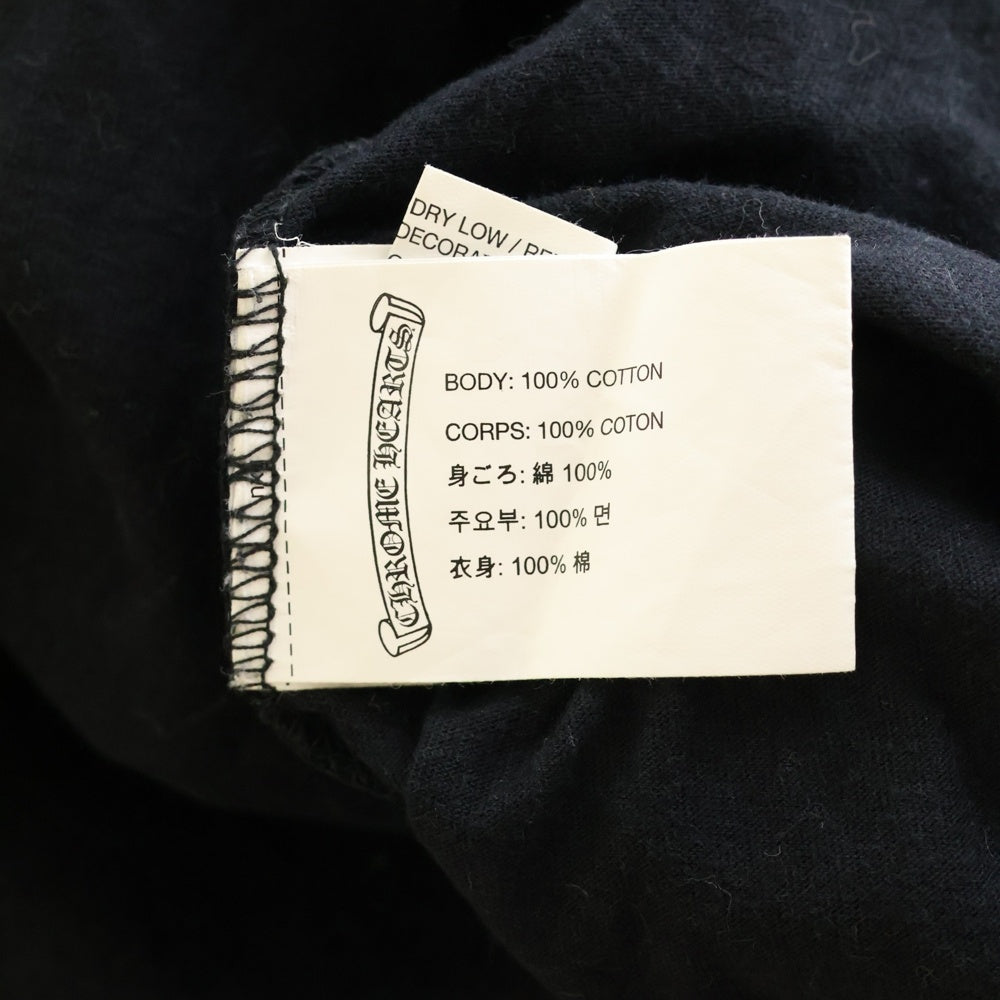 CHROME HEARTS(クロムハーツ) Pink Logo Tee ネオンピンク ロゴ 半袖Tシャツ ブラック/ピンク