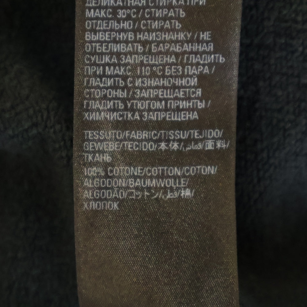 BALENCIAGA(バレンシアガ) 22SS Metal Hoodie Logo バレンシアガ メタルロゴ ペイント加工 スウェット プルオーバーパーカー ブラック 697879 TMV89