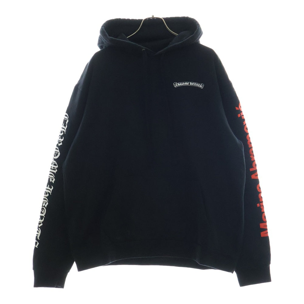 CHROME HEARTS(クロムハーツ) MARINA ABRAMOVIC Hoodie マリナ アブラモビッチ バック ロゴプリント プルオーバー パーカー ブラック