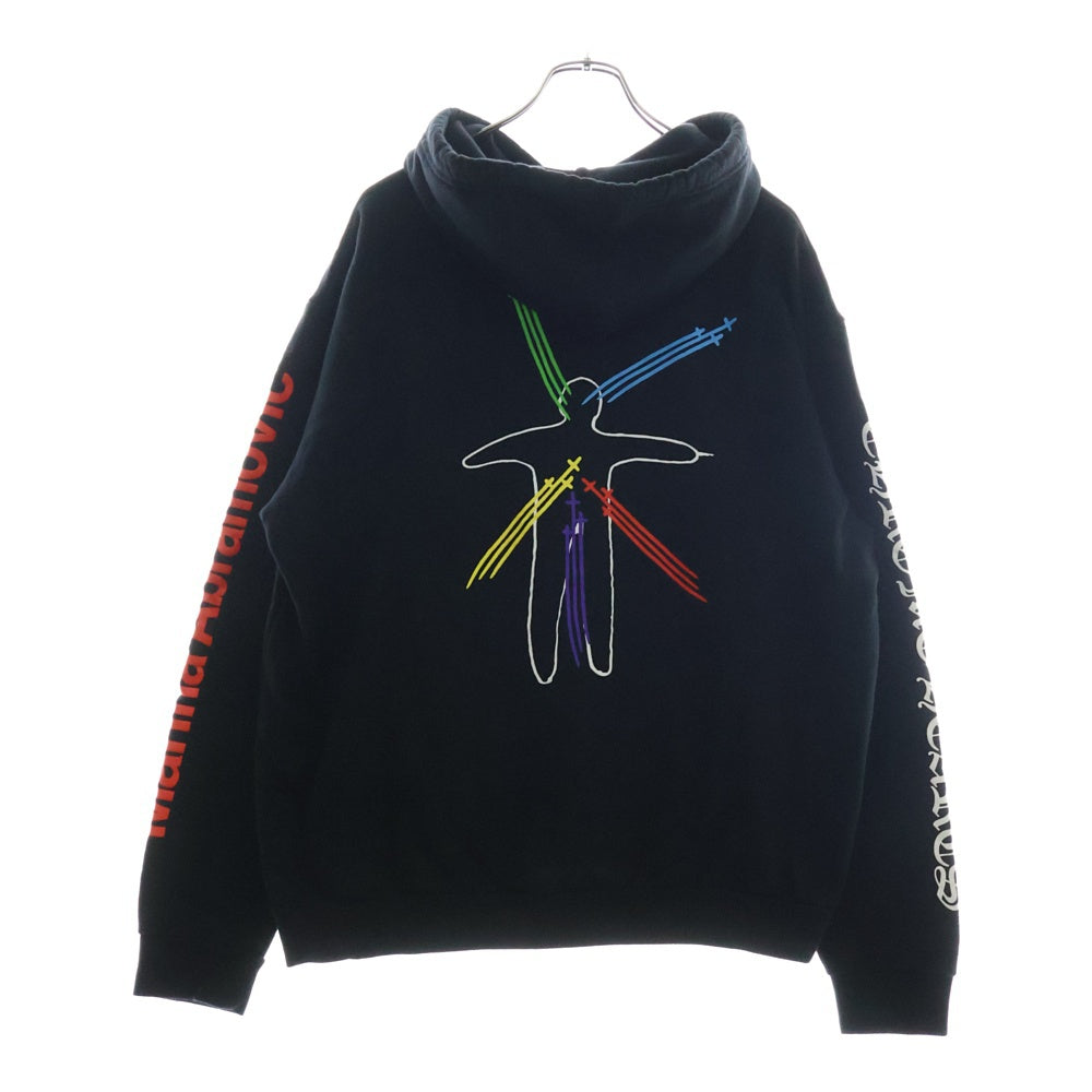 CHROME HEARTS(クロムハーツ) MARINA ABRAMOVIC Hoodie マリナ アブラモビッチ バック ロゴプリント プルオーバー パーカー ブラック