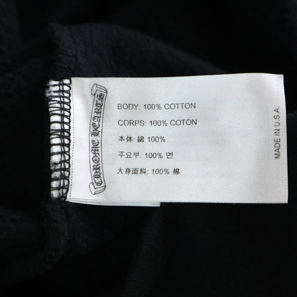 CHROME HEARTS(クロムハーツ) MARINA ABRAMOVIC Hoodie マリナ アブラモビッチ バック ロゴプリント プルオーバー パーカー ブラック
