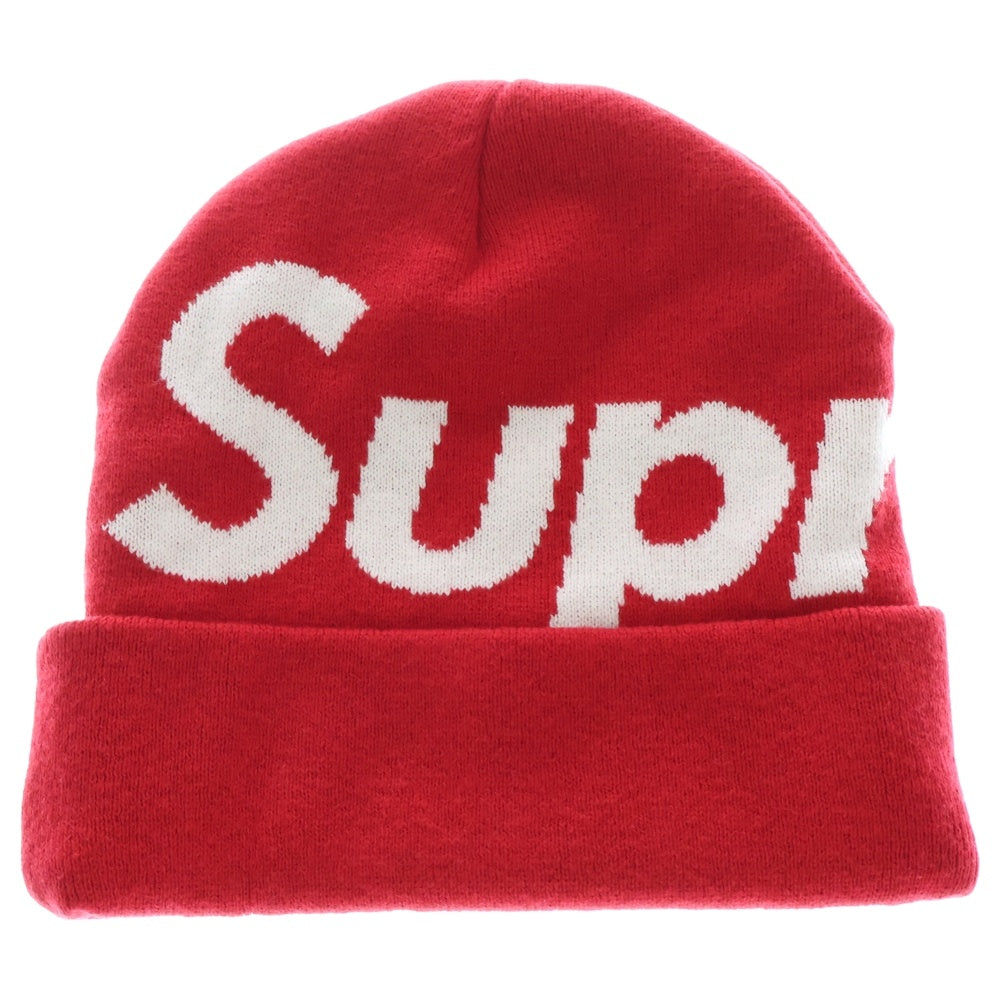 SUPREME(シュプリーム) 23AW Big Logo Beanie Red ビッグロゴカシミヤ混ニット帽 ビーニー レッド
