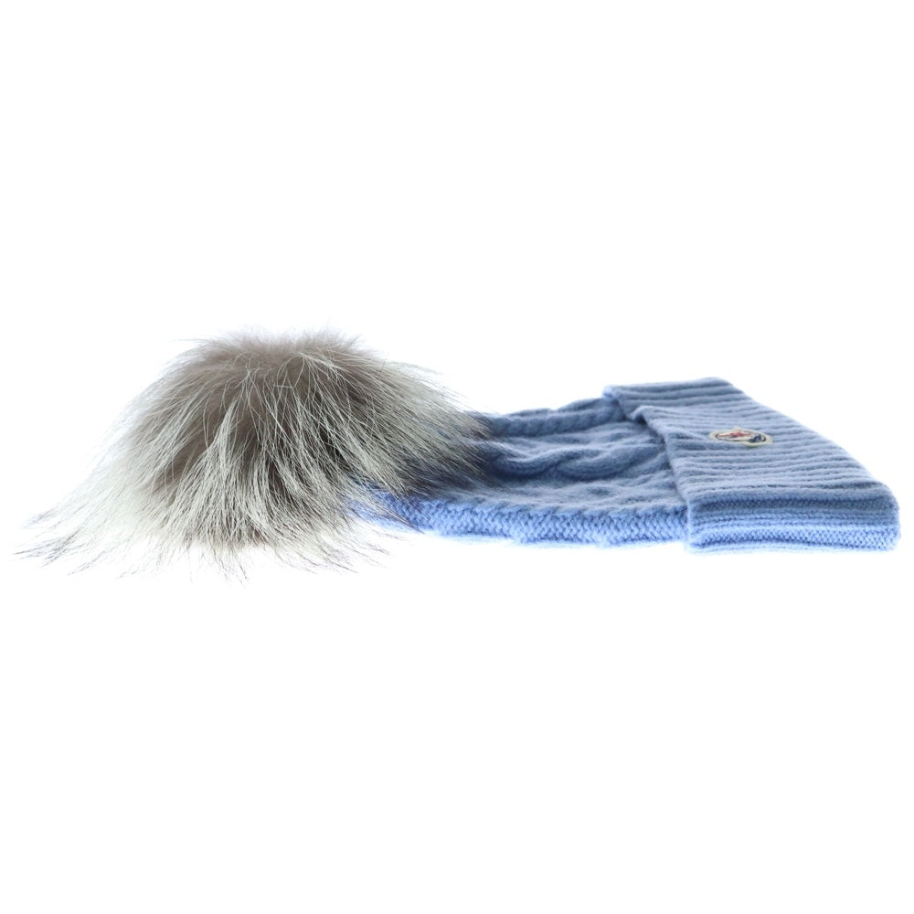 MONCLER(モンクレール) BERRETO TRICOT F20939Z70301 シルバービーニーニット帽 ブルー