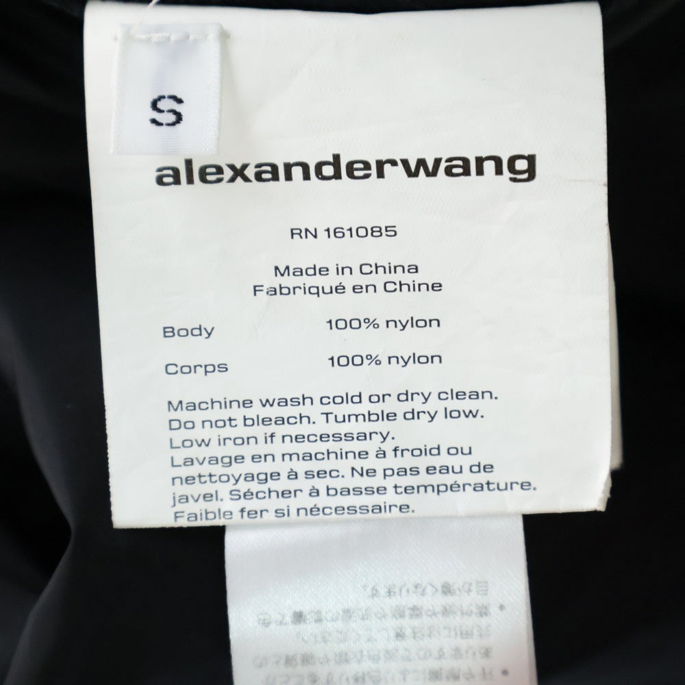 ALEXANDER WANG(アレキサンダーワン) ロゴタグ付きテーパードナイロンパンツ UWC1244092 ブラック