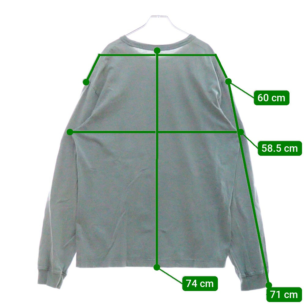 ALEXANDER WANG(アレキサンダーワン) アシッドウォッシュ ロゴプリント長袖Tシャツ UCC3221537 ブラック