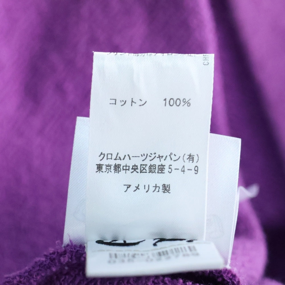 CHROME HEARTS(クロムハーツ) PPO IWANT MORE NOT LESS HD PLVR MATTY BOY プリント スウェットトレーナー パープル