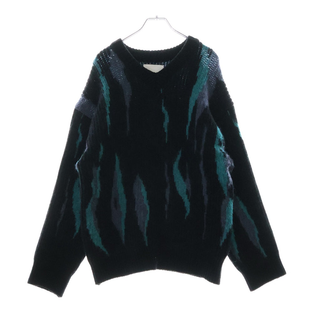 ORIMI(オリミ) 22AW MIDNIGHT SWEATER ミッドナイト Vネック ニットセーター ブラック A22502