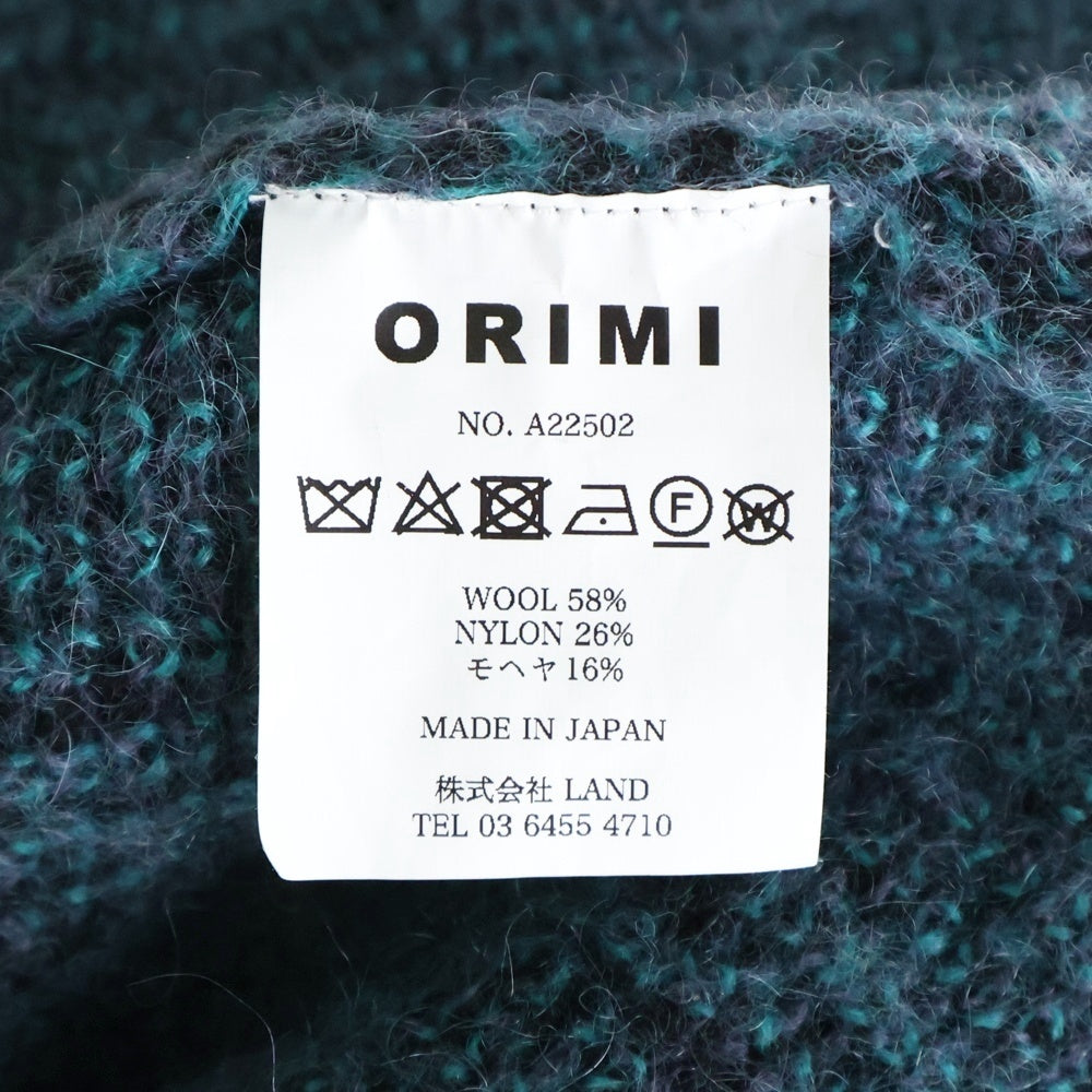ORIMI(オリミ) 22AW MIDNIGHT SWEATER ミッドナイト Vネック ニットセーター ブラック A22502
