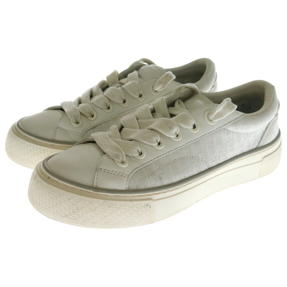 DIOR(ディオール) B33 CALF OBLIQUE 3SN303ZYS06842 グレインドカーフスキン オブリーク ローカットスニーカー ホワイト