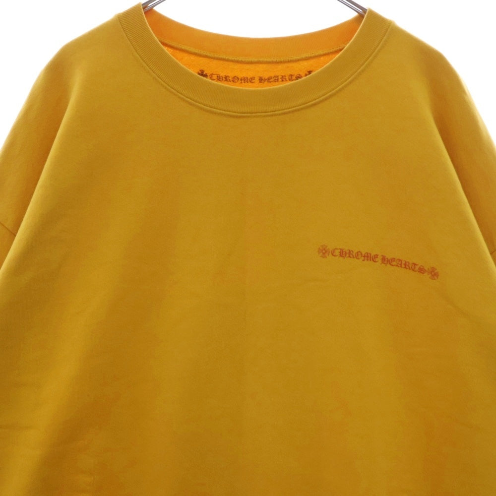 CHROME HEARTS(クロムハーツ) PPO mustard HD SWT MATTY BOY バックプリント クルーネックスウェットトレーナー マスタード