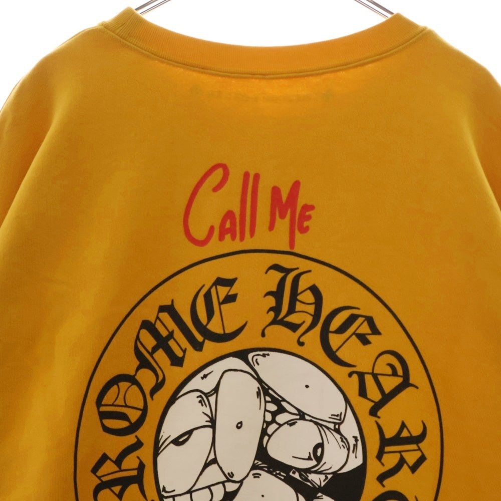 CHROME HEARTS(クロムハーツ) PPO mustard HD SWT MATTY BOY バックプリント クルーネックスウェットトレーナー マスタード