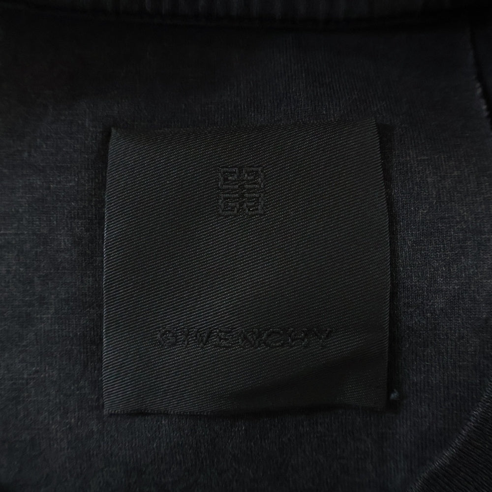GIVENCHY(ジバンシィ) フロントロゴ刺繍 半袖Tシャツ カットソー ブラック BM716G3Y7M