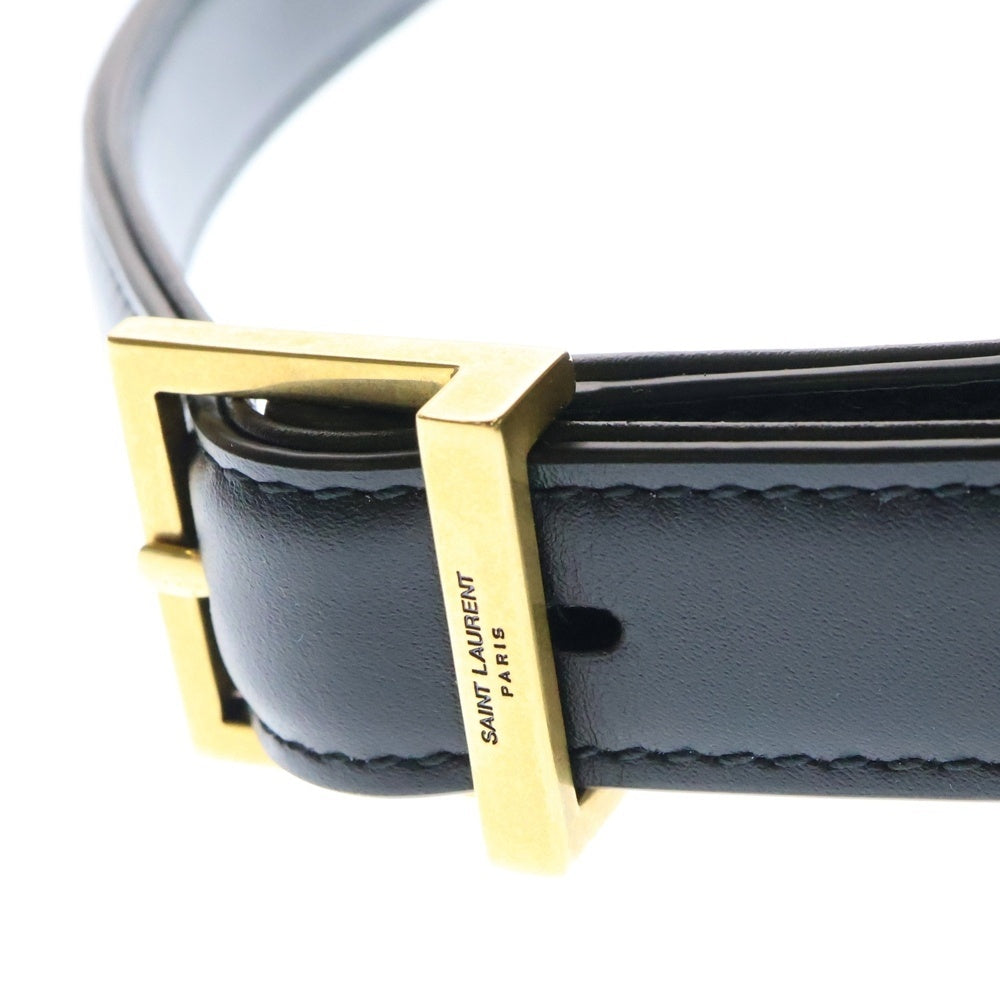 SAINT LAURENT PARIS(サンローランパリ) サンカセット レザー ショルダーバッグ ブラック 657228
