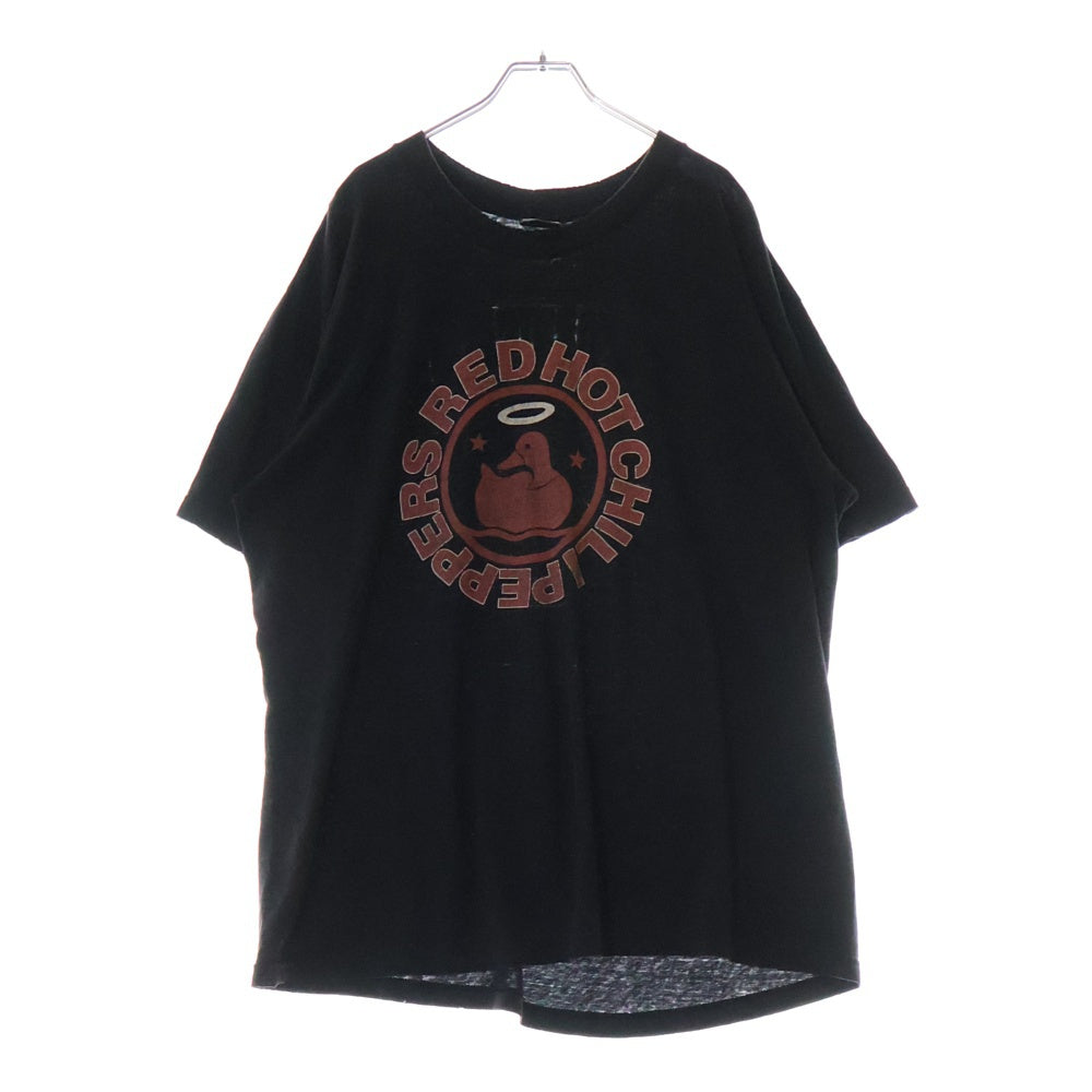 VINTAGE(ヴィンテージ) 90s RED HOT CHILI PEPPERS レッドホットチリペッパーズ 両面プリント ジャイアントタグ クルーネック 半袖Tシャツ ブラック