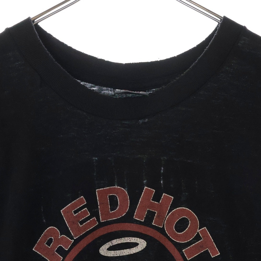 VINTAGE(ヴィンテージ) 90s RED HOT CHILI PEPPERS レッドホットチリペッパーズ 両面プリント ジャイアントタグ クルーネック 半袖Tシャツ ブラック