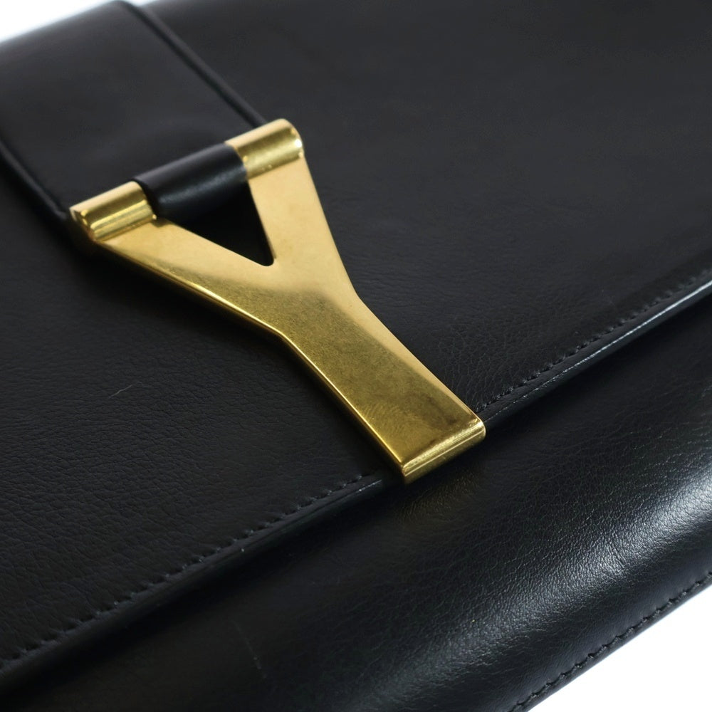 SAINT LAURENT PARIS(サンローランパリ) Yライン レザー クラッチバッグ ブラック 311213