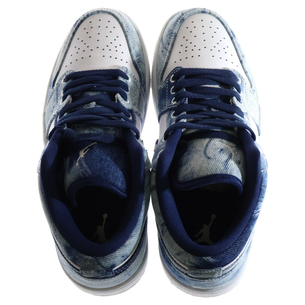NIKE(ナイキ) AIR JORDAN 1 LOW WASHED DENIM エアジョーダン 1 ローカットスニーカー ウォッシュドデニム US7/25cm CZ8455-100