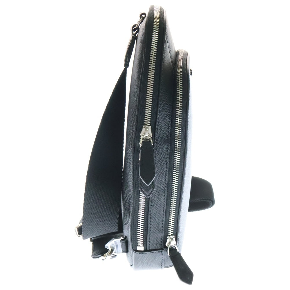 MONTBLANC(モンブラン) ×BMW ビーエムダブリュー サフィアーノ スリングバッグ ショルダーバッグ ブラック