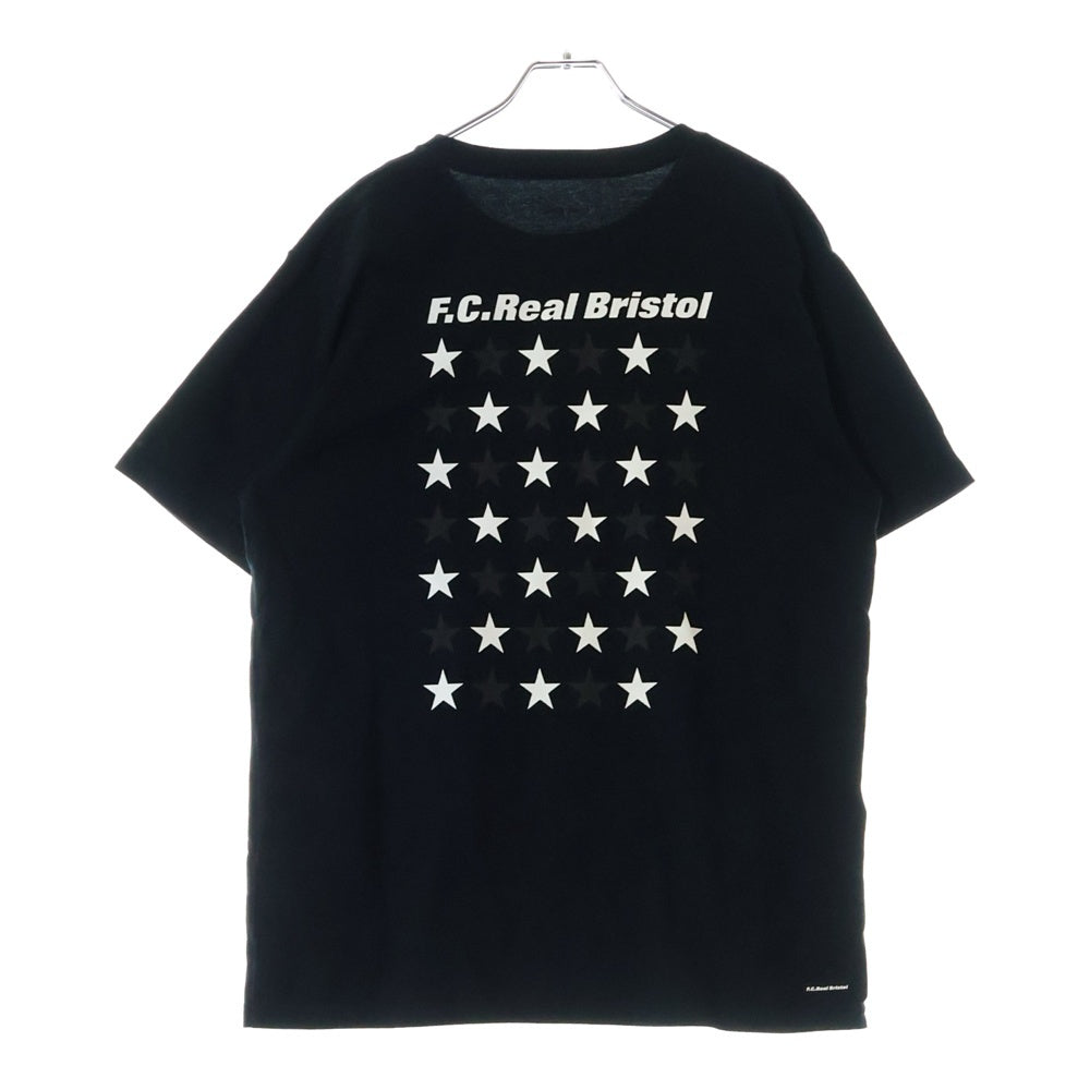 F.C.R.B./F.C.Real Bristol/FCRB(エフシーアールビー/エフシーレアルブリストル) 19SS Star Tee バックスターロゴ半袖Tシャツ ブラック FCRB-190066