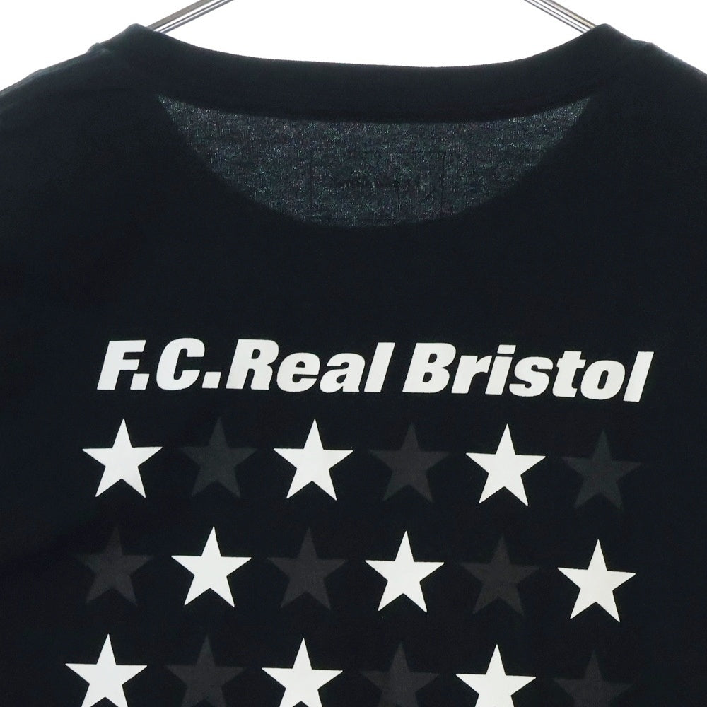 F.C.R.B./F.C.Real Bristol/FCRB(エフシーアールビー/エフシーレアルブリストル) 19SS Star Tee バックスターロゴ半袖Tシャツ ブラック FCRB-190066