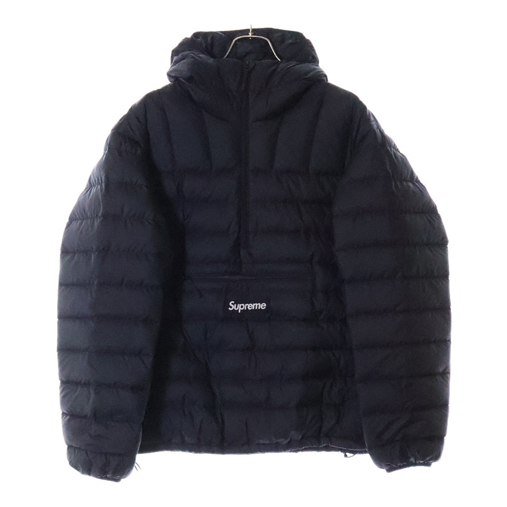 SUPREME(シュプリーム) 24SS ×PERTEX Micro Down Half Zip Hooded Pullover マイクロダウン ハーフジップ ジャケット ブラック