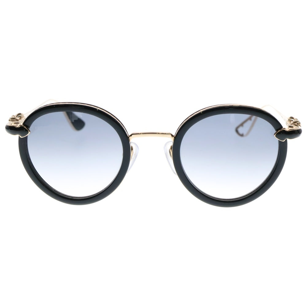 CHROME HEARTS(クロムハーツ) BO'JMIR I フローラルクロステンプル サングラス ブラック/ゴールド