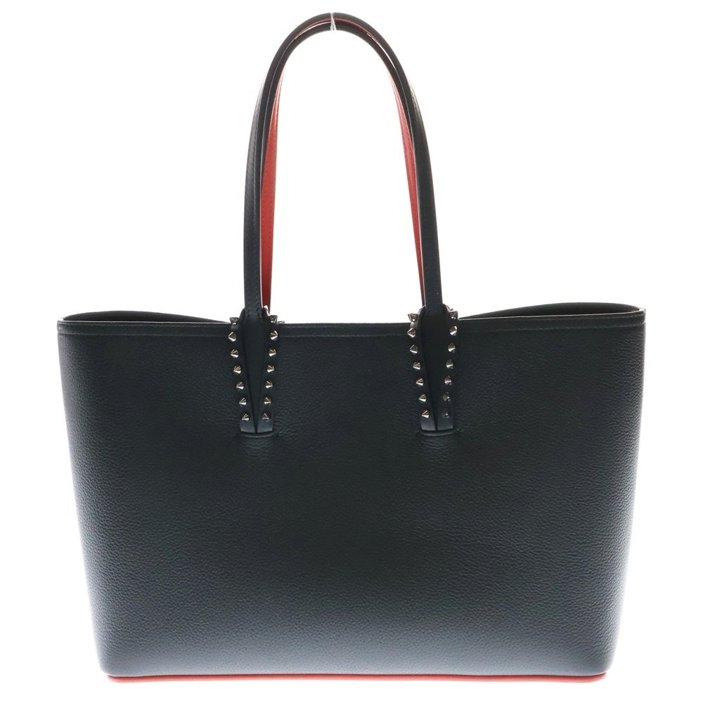 CHRISTIAN LOUBOUTIN(クリスチャンルブタン) Cabata Small カバタ スモール スタッズトートバッグ ブラック/レッド