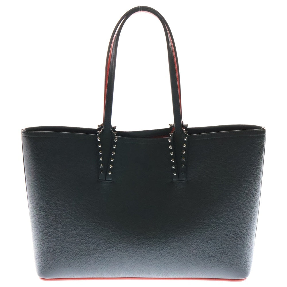 CHRISTIAN LOUBOUTIN(クリスチャンルブタン) Cabata Small カバタ スモール スタッズトートバッグ ブラック/レッド