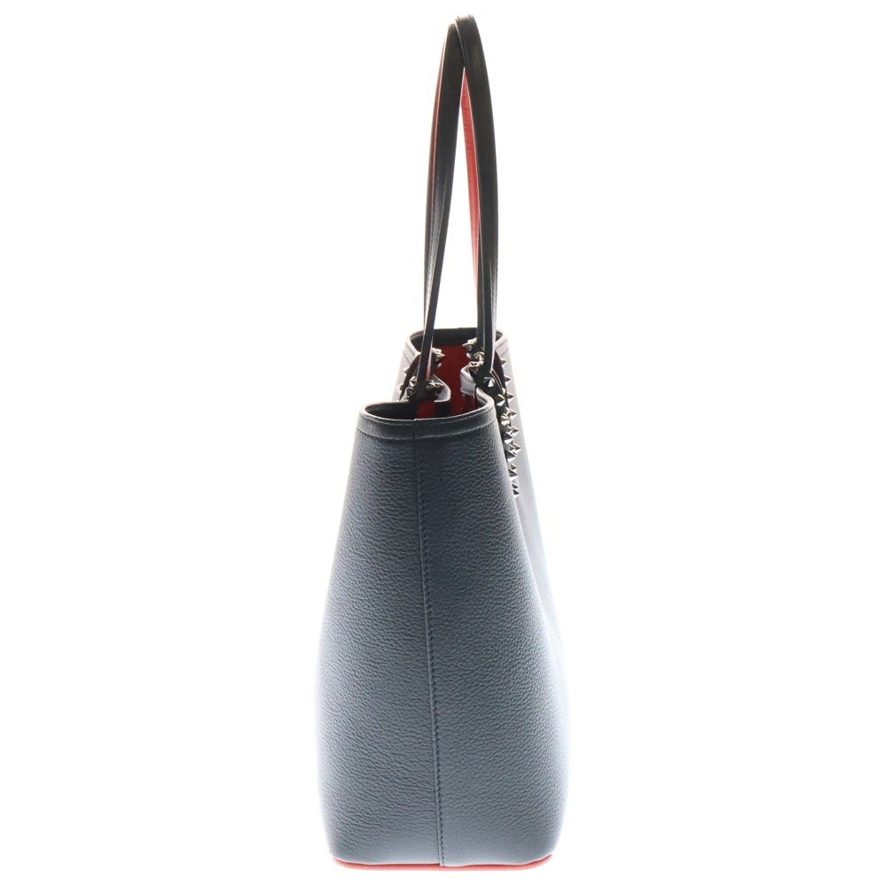 CHRISTIAN LOUBOUTIN(クリスチャンルブタン) Cabata Small カバタ スモール スタッズトートバッグ ブラック/レッド