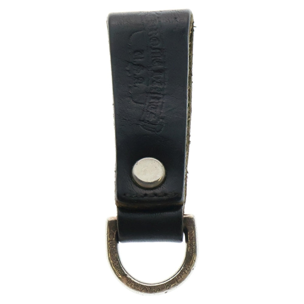 CHROME HEARTS(クロムハーツ) BELT LOOP D RING Dリング クロスボールベルトループ ブラック/シルバー BCA415