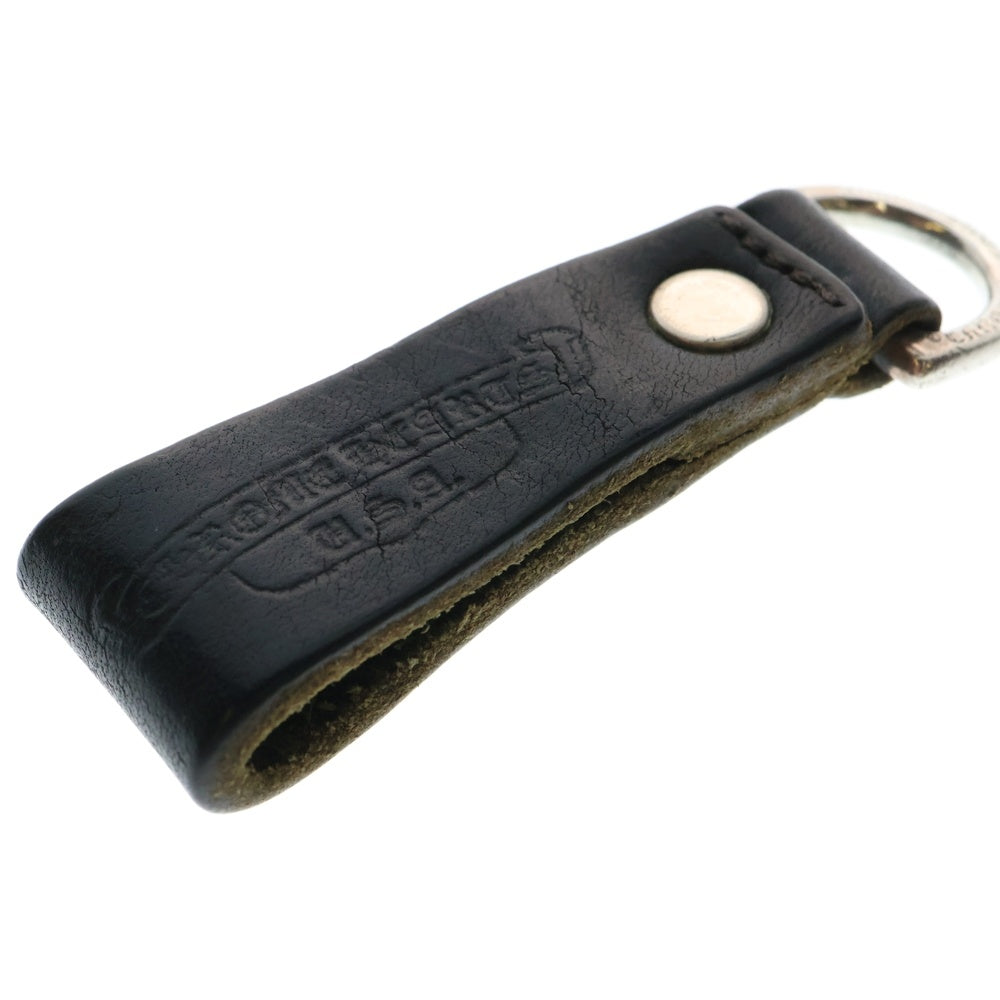 CHROME HEARTS(クロムハーツ) BELT LOOP D RING Dリング クロスボールベルトループ ブラック/シルバー BCA415