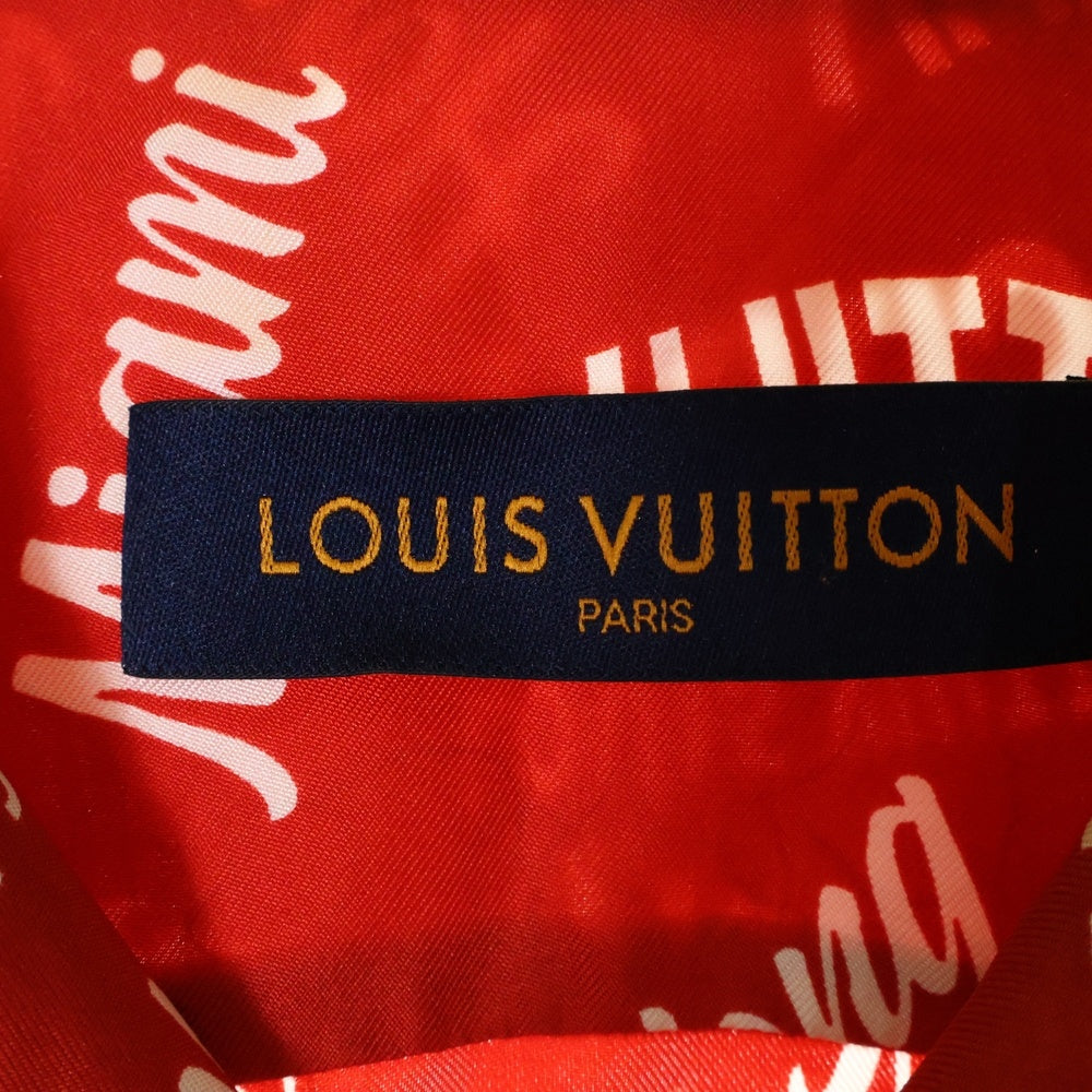 LOUIS VUITTON(ルイヴィトン) 18SS シティーロゴ シルク半袖シャツ レッド RM181M FIO HES22W